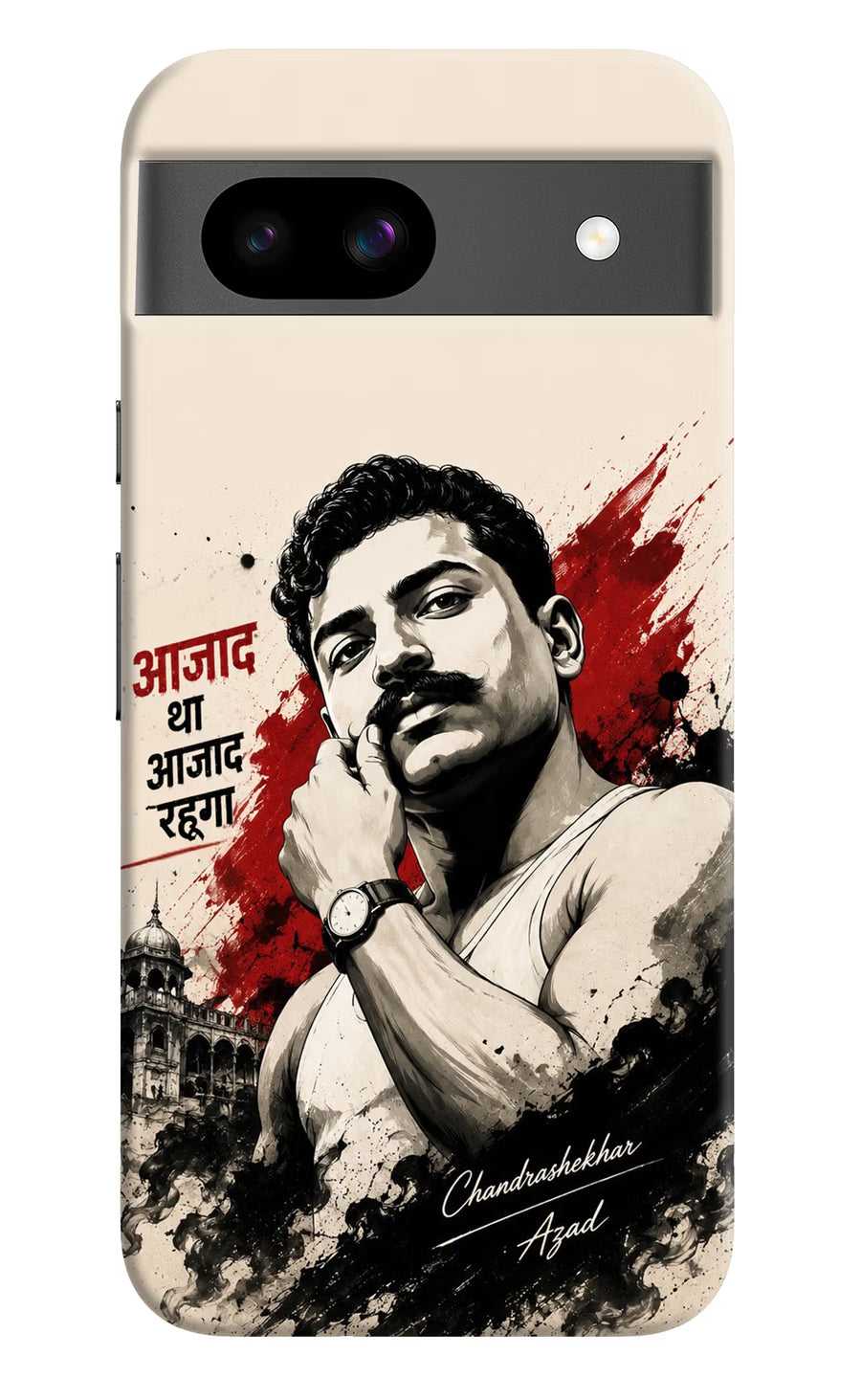 Chandrashekhar Azad Fearless Google Pixel 8A Back Cover, Hard case