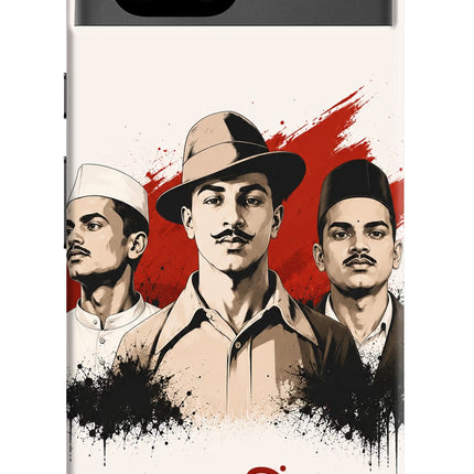 Bhagat Singh Trio Google Pixel 8A Hard Case Back Cover by Casekaro