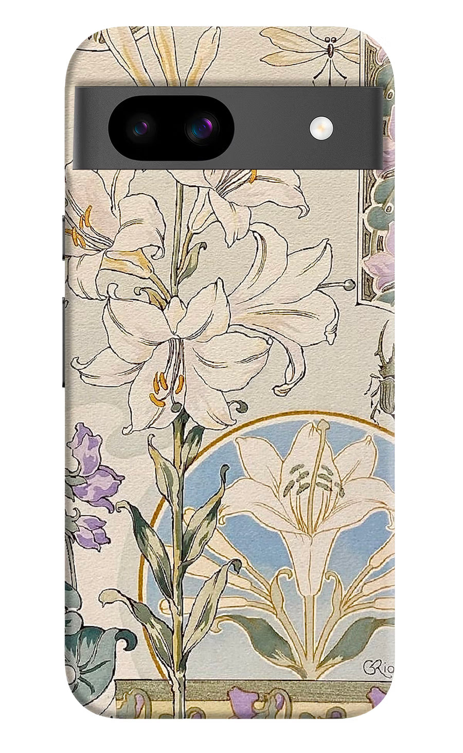 White Lily Google Pixel 8A Back Cover, Hard case