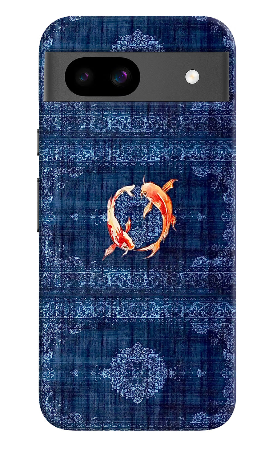 Koi Blue Google Pixel 8A Back Cover, Hard case