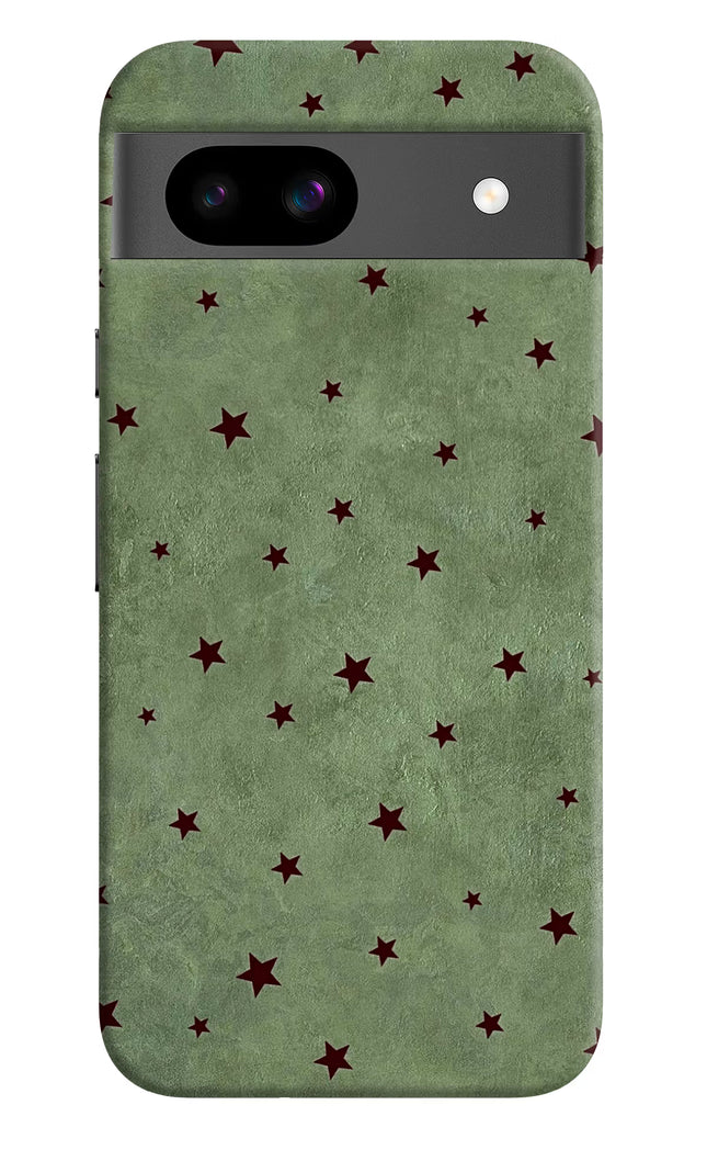 Green Stars Google Pixel 8A Hard Case Back Cover by Casekaro