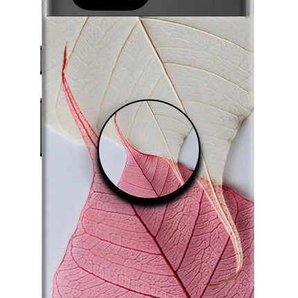 White Pink Leaf Google Pixel 8A Pop Case by Casekaro