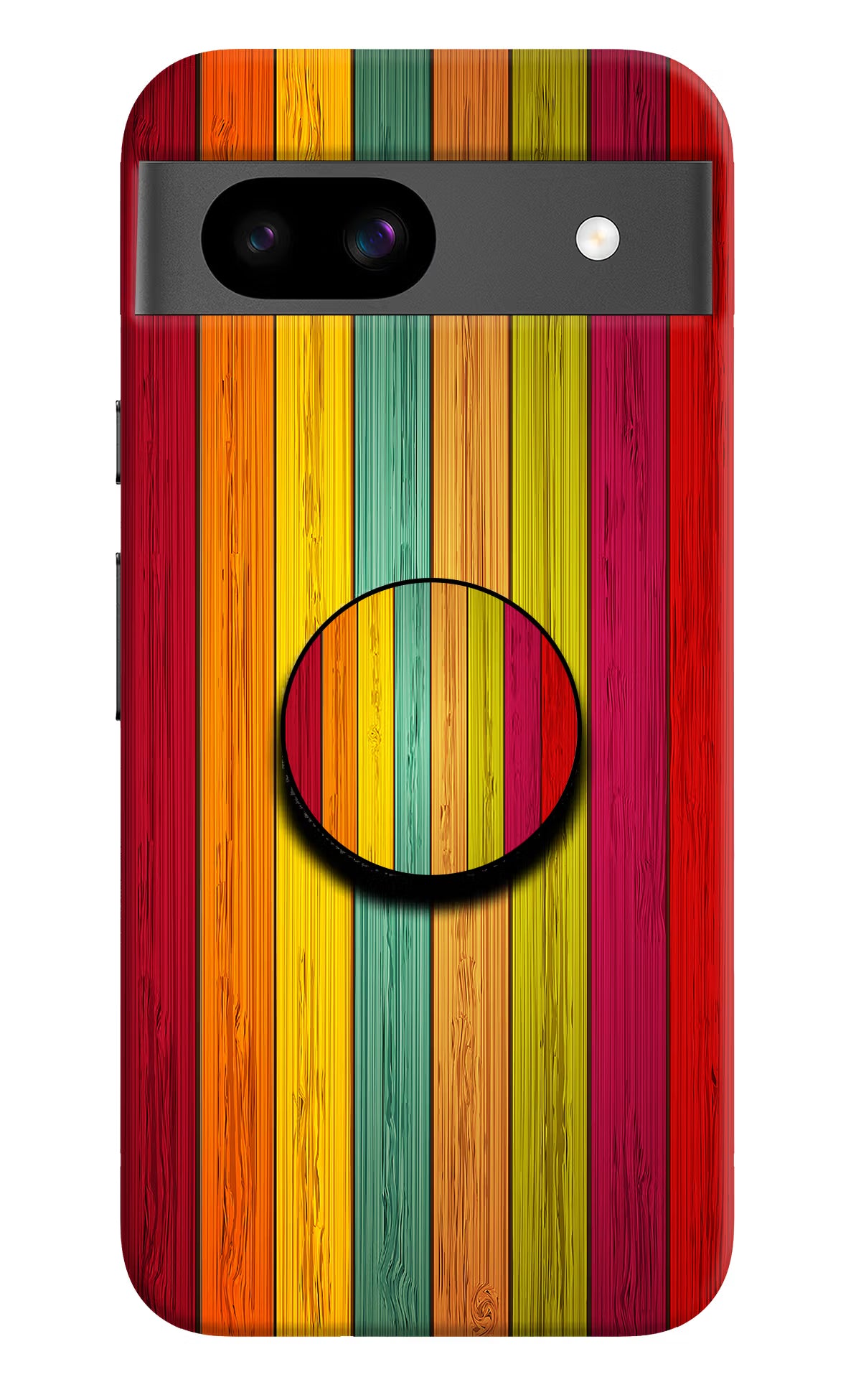 Multicolor Wooden Google Pixel 8A Pop Case by Casekaro