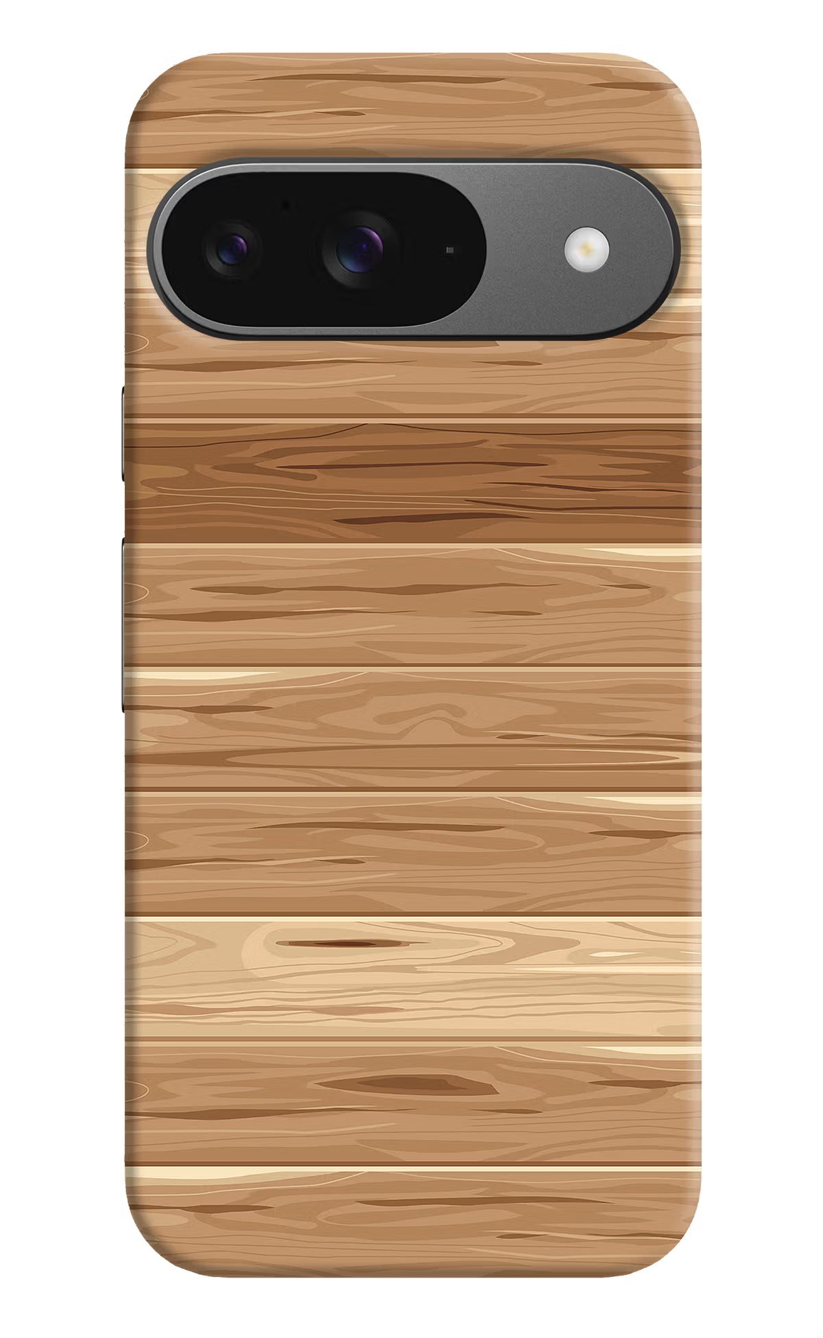Wooden Vector Google Pixel 9 Hard Case Back Cover by Casekaro