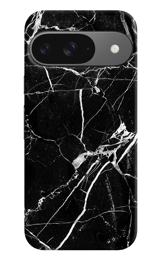 Black Marble Pattern Google Pixel 9 Hard Case Back Cover by Casekaro