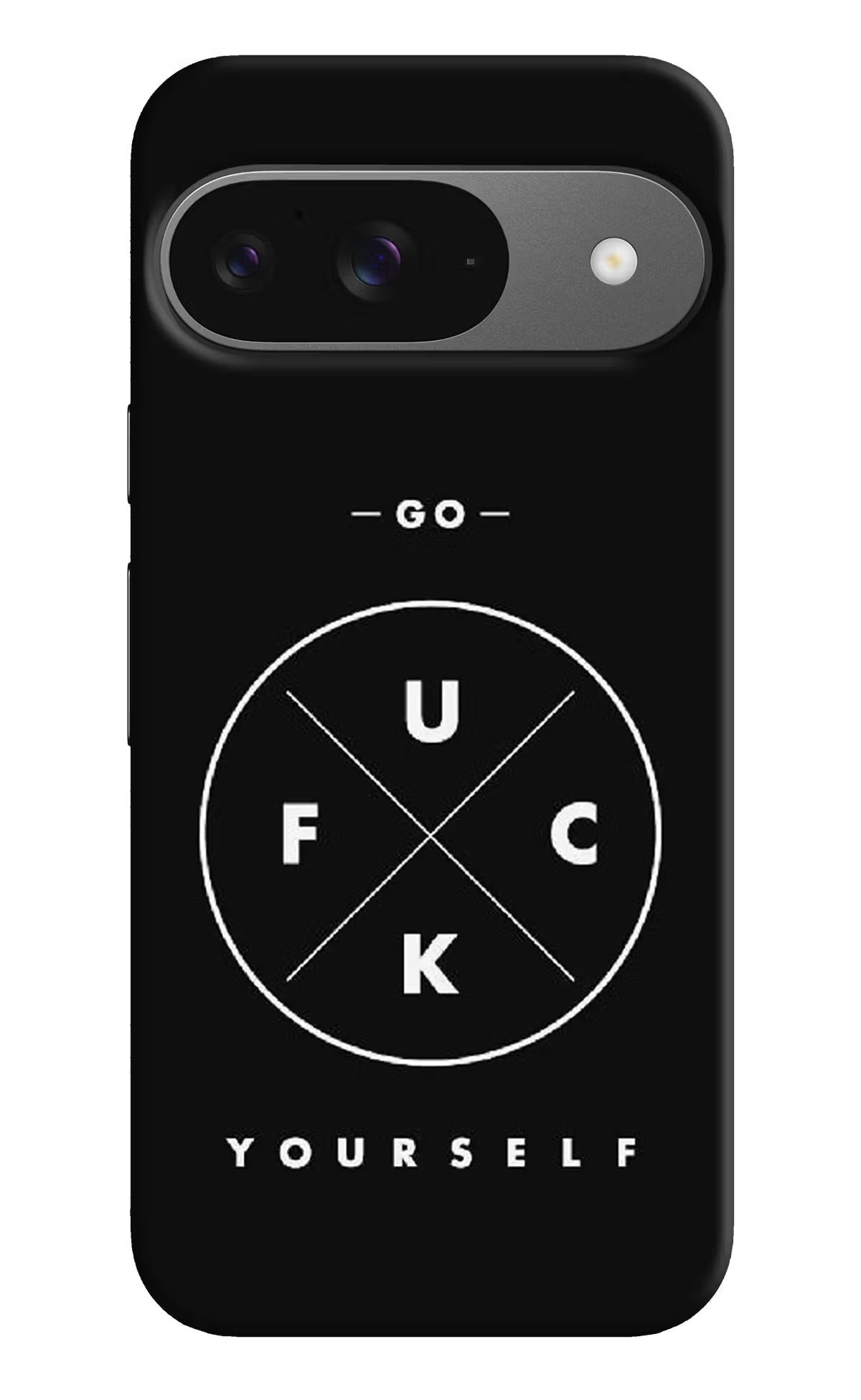 Go Fuck Yourself Google Pixel 9 Hard Case Back Cover by Casekaro