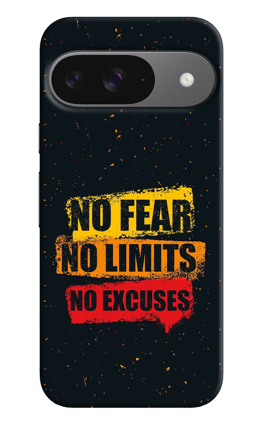 No Fear No Limits No Excuse Google Pixel 9 Hard Case Back Cover by Casekaro