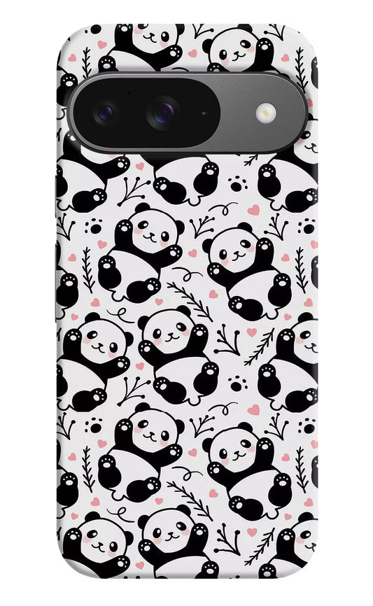 Cute Panda Google Pixel 9 Hard Case Back Cover by Casekaro