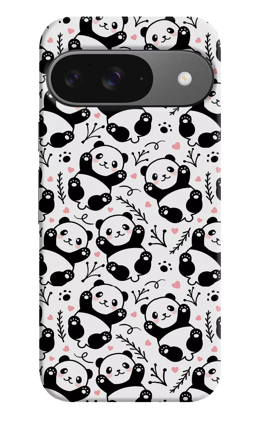 Cute Panda Google Pixel 9 Back Cover, Hard case
