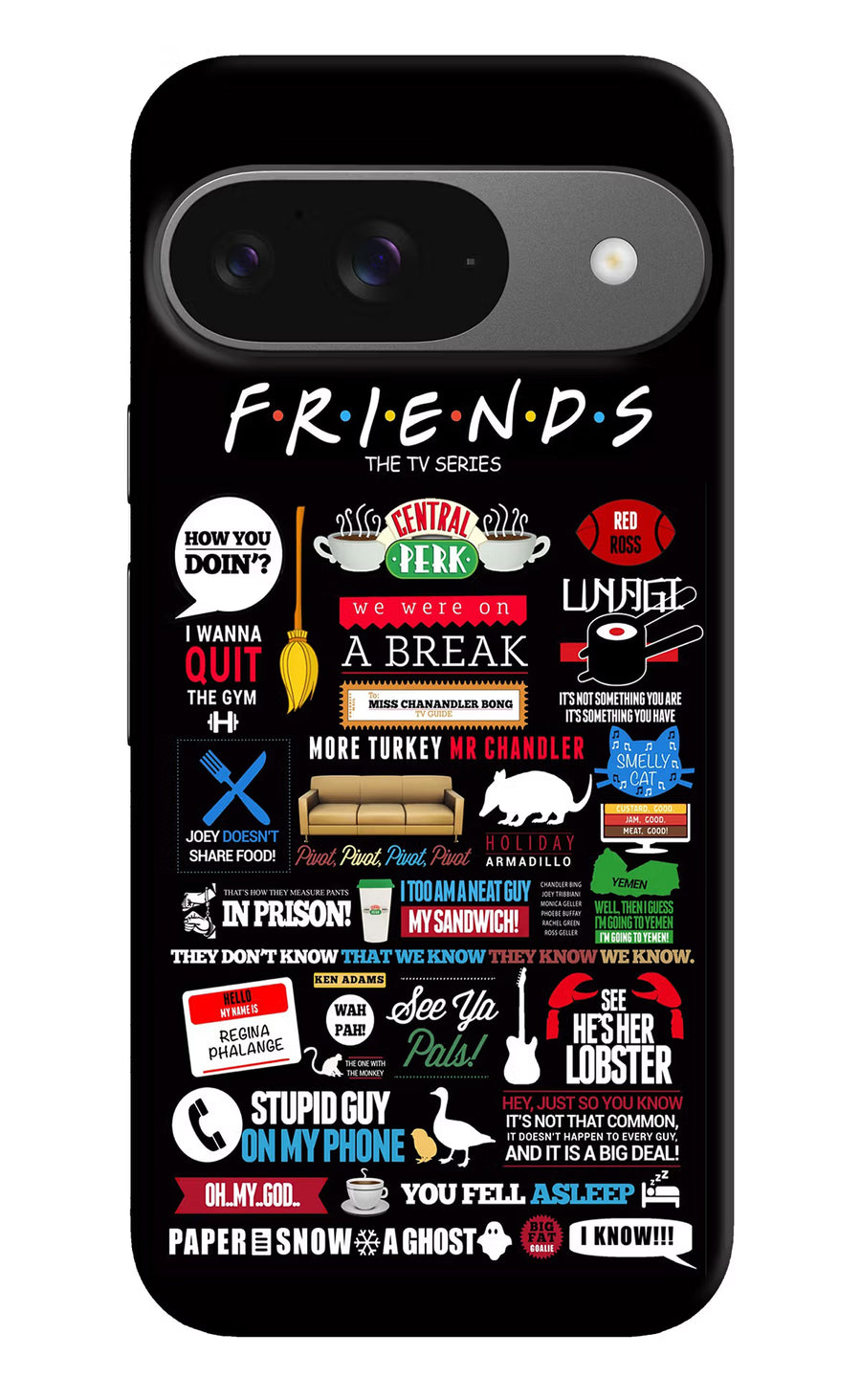 FRIENDS Google Pixel 9 Back Cover, Hard case
