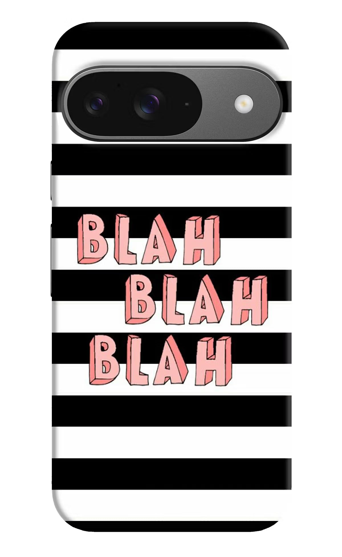 Blah Blah Blah Google Pixel 9 Hard Case Back Cover by Casekaro