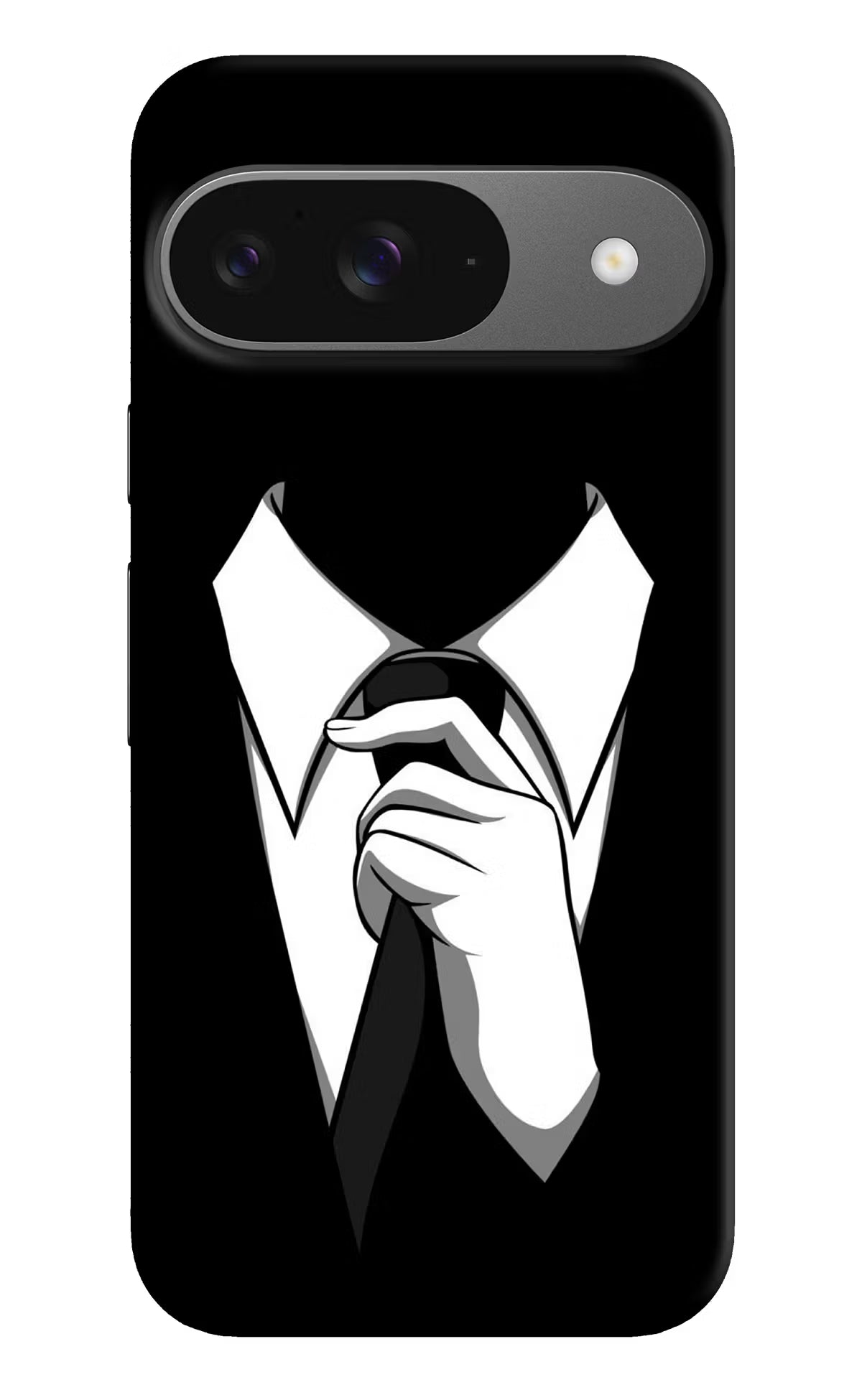 Black Tie Google Pixel 9 Hard Case Back Cover by Casekaro