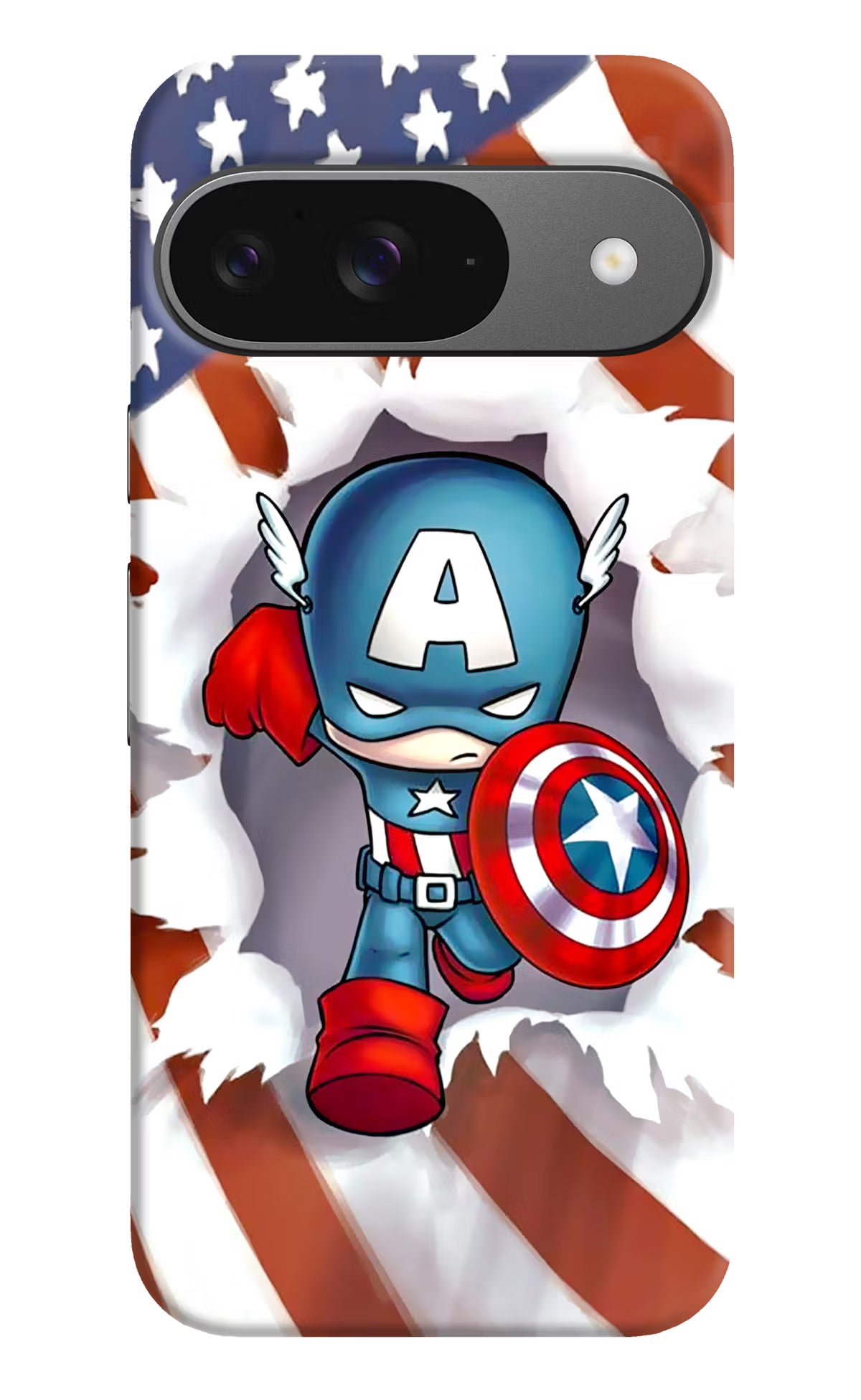Captain America Google Pixel 9 Hard Case Back Cover by Casekaro