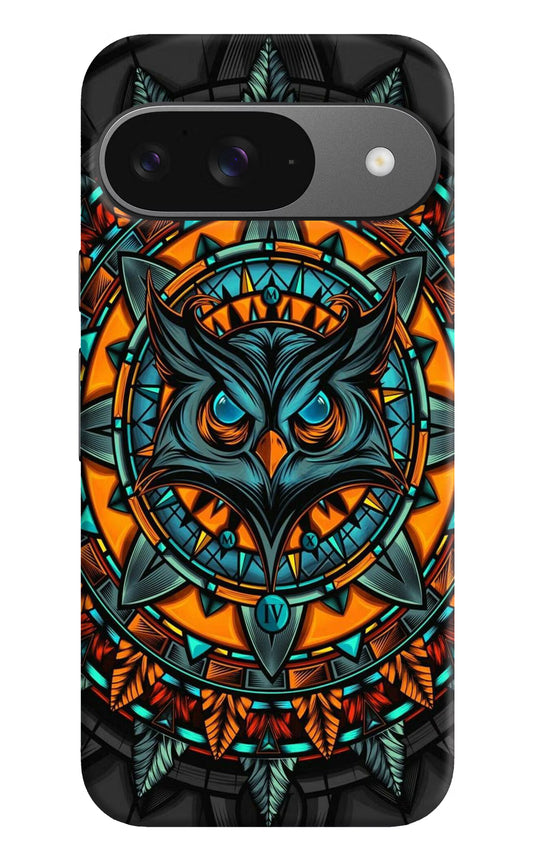 Angry Owl Art Google Pixel 9 Hard Case Back Cover by Casekaro
