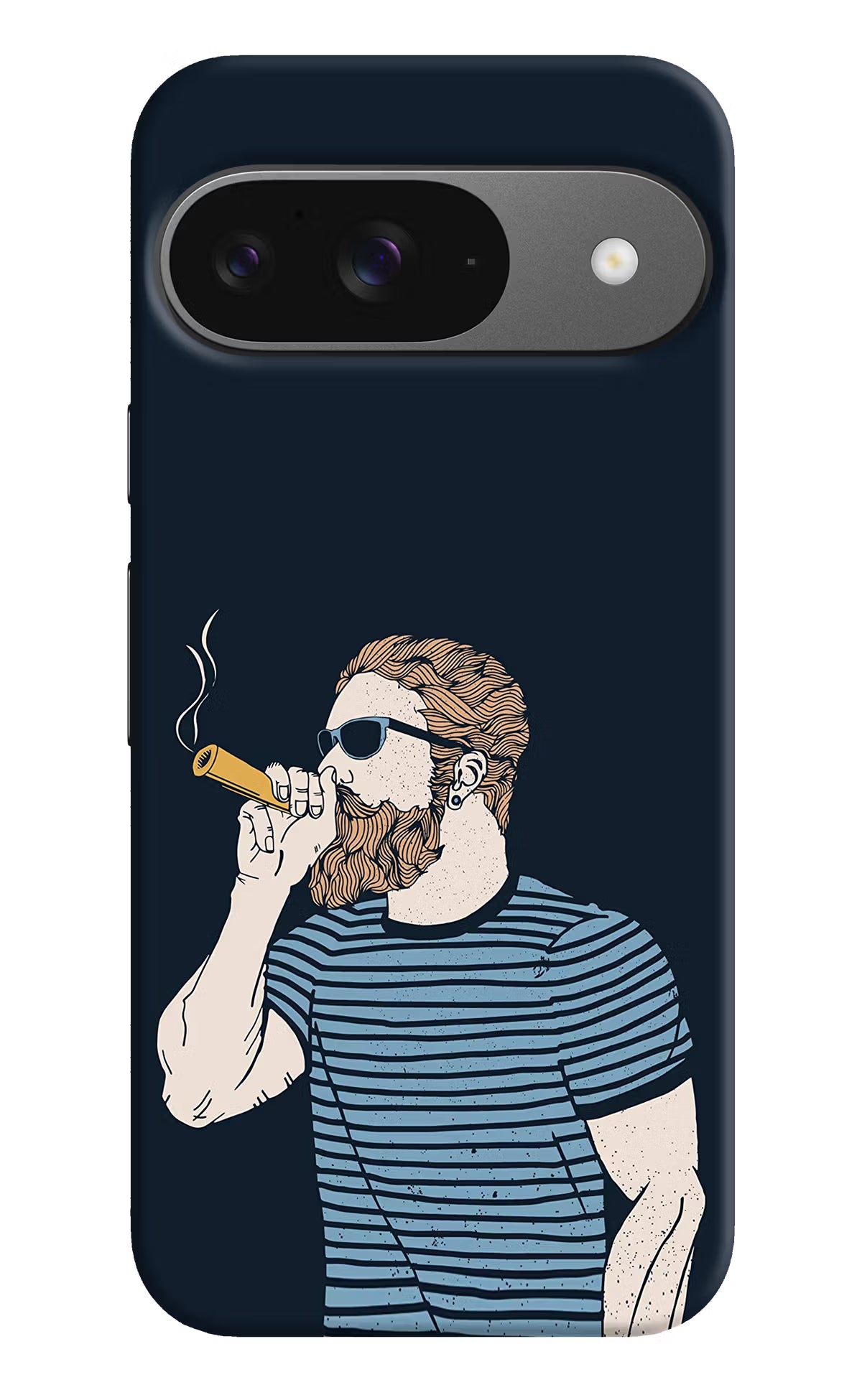 Smoking Google Pixel 9 Hard Case Back Cover by Casekaro