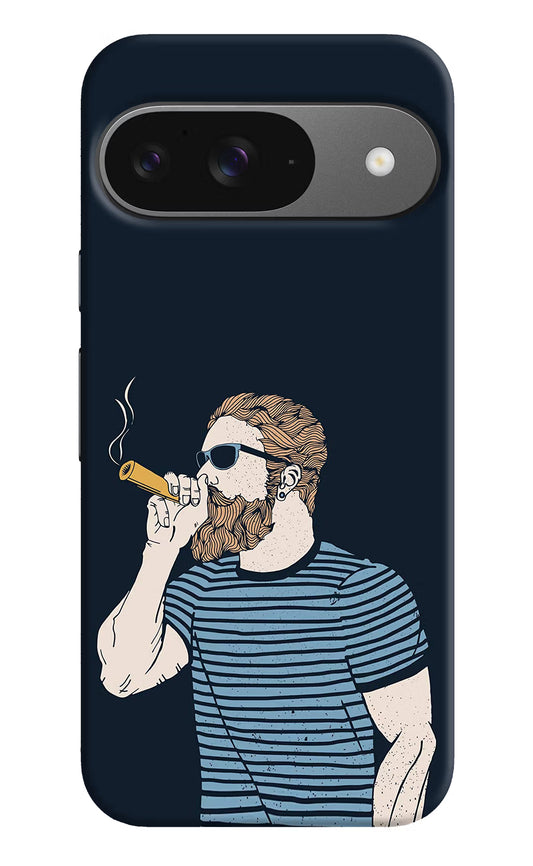 Smoking Google Pixel 9 Hard Case Back Cover by Casekaro
