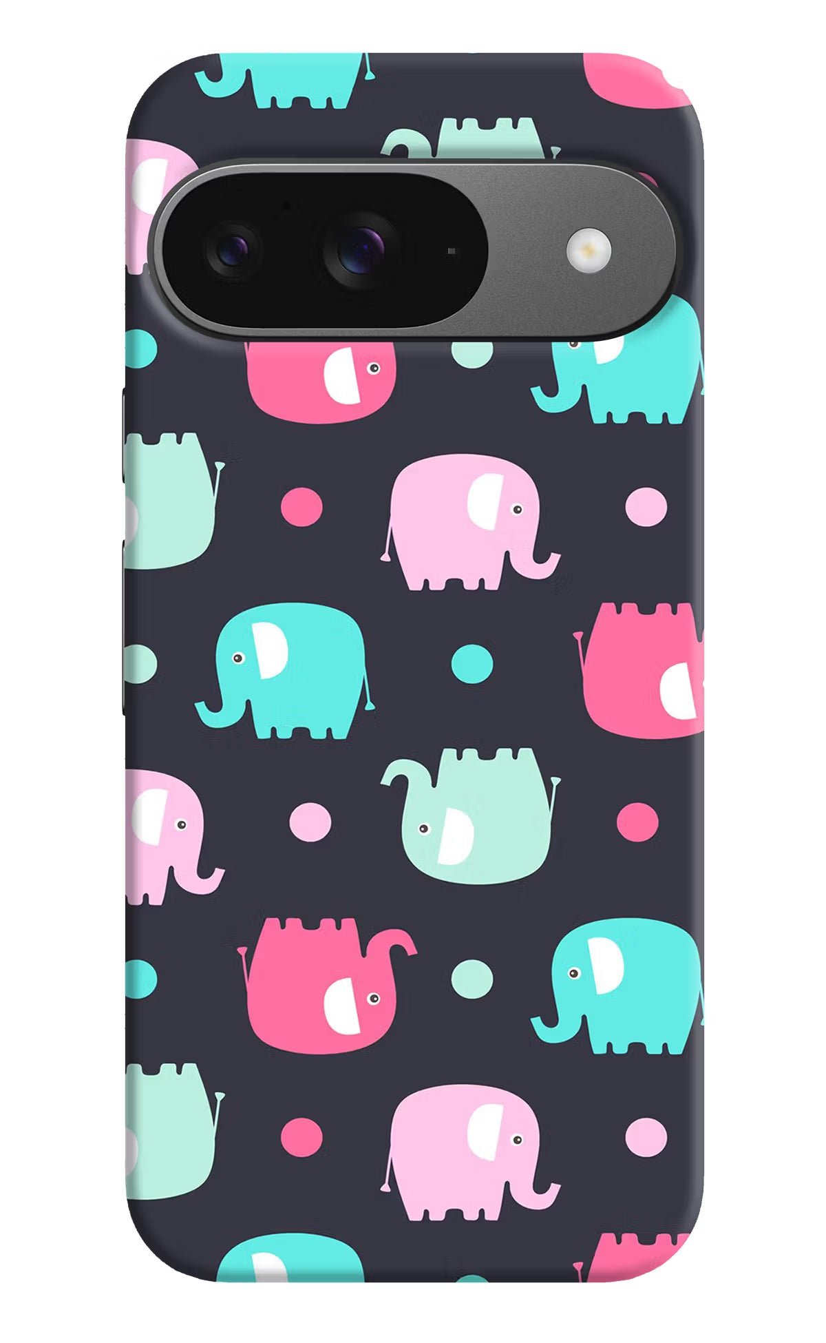 Elephants Google Pixel 9 Hard Case Back Cover by Casekaro