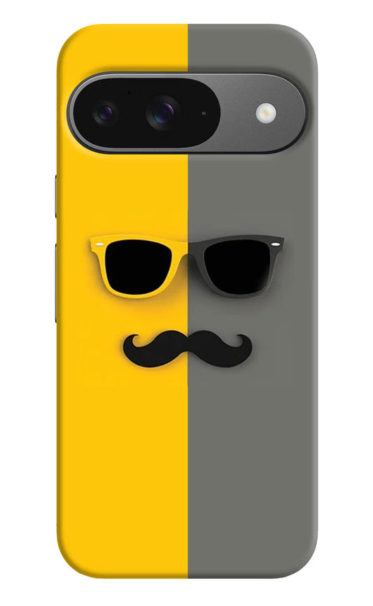 Sunglasses with Mustache Google Pixel 9 Hard Case Back Cover by Casekaro