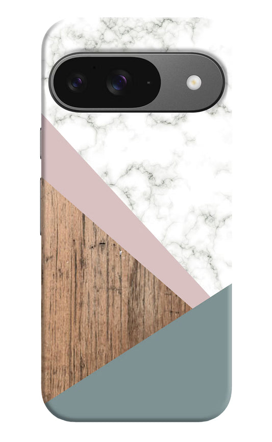 Marble wood Abstract Google Pixel 9 Hard Case Back Cover by Casekaro