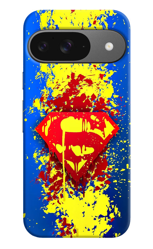 Superman logo Google Pixel 9 Hard Case Back Cover by Casekaro