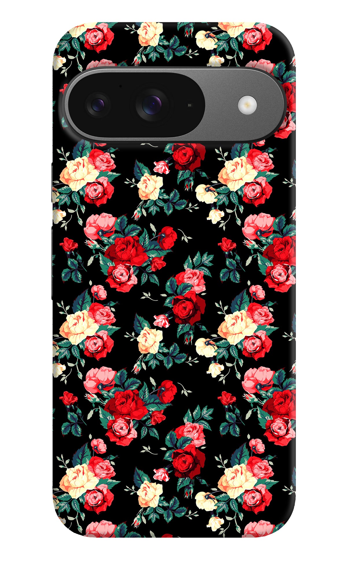 Rose Pattern Google Pixel 9 Back Cover