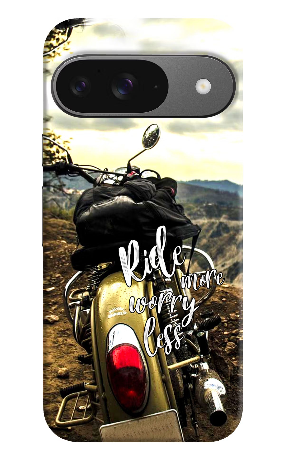 Ride More Worry Less Google Pixel 9 Hard Case Back Cover by Casekaro