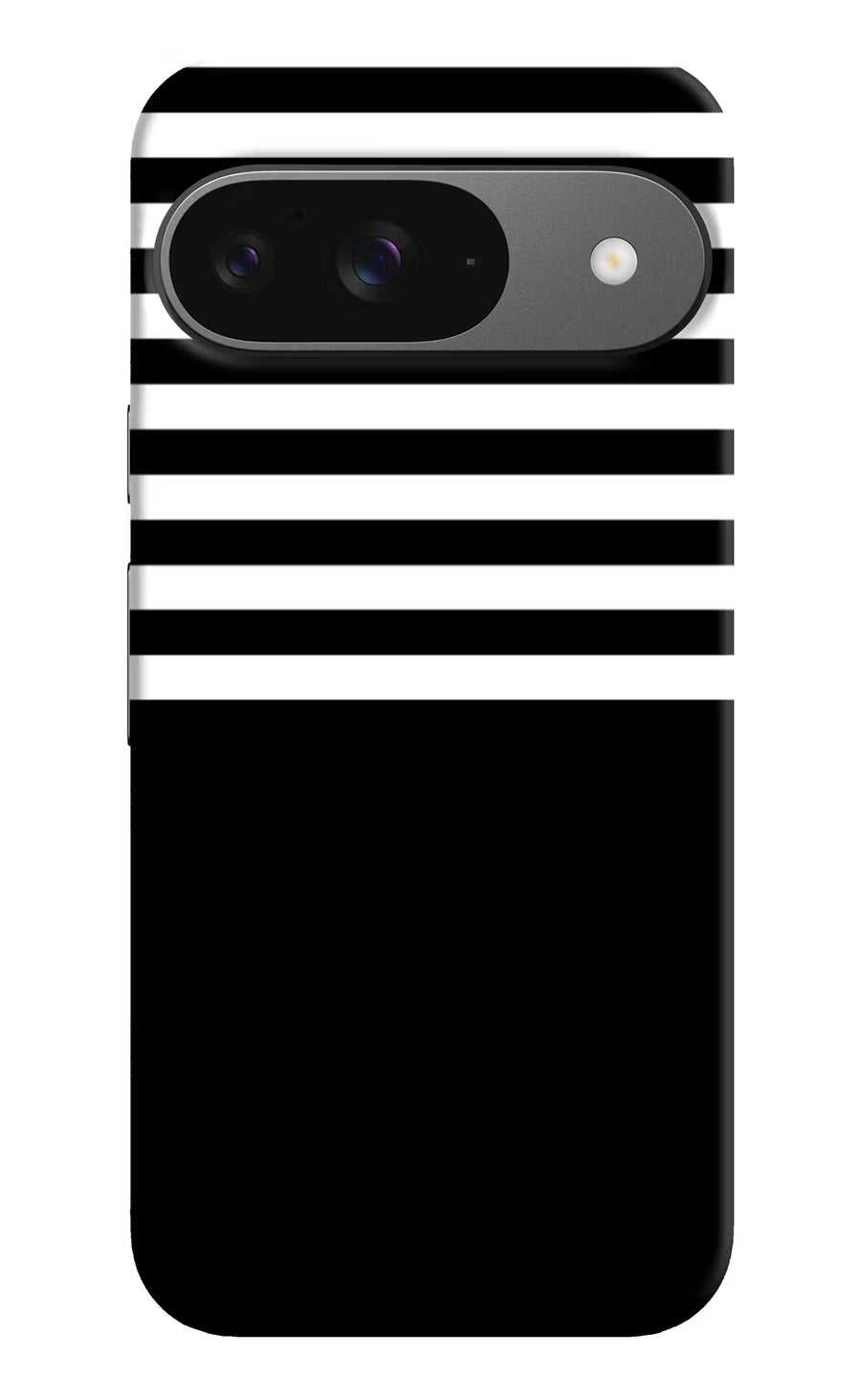 Black and White Print Google Pixel 9 Back Cover, Hard case