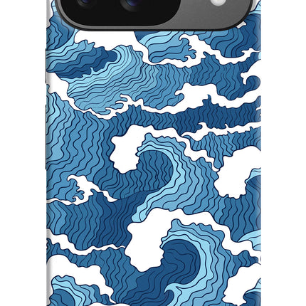 Blue Waves Google Pixel 9 Hard Case Back Cover by Casekaro