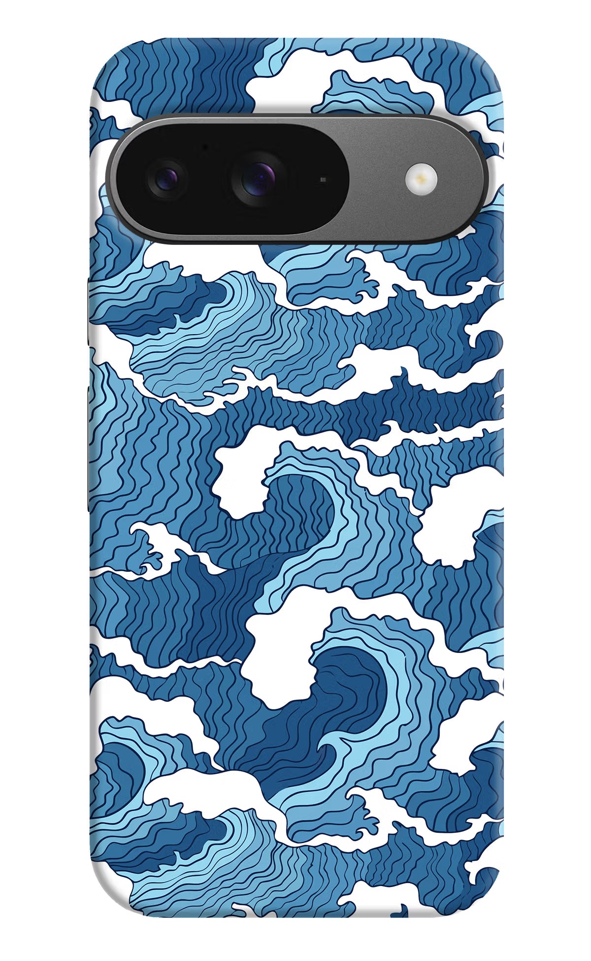 Blue Waves Google Pixel 9 Hard Case Back Cover by Casekaro