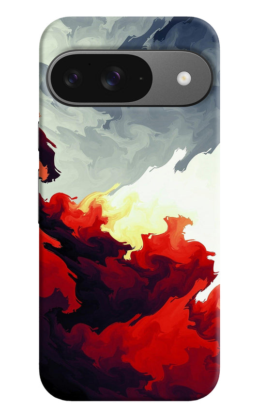 Fire Cloud Google Pixel 9 Back Cover