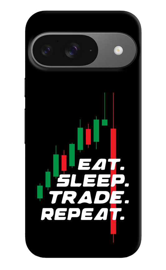 Eat Sleep Trade Repeat Google Pixel 9 Back Cover