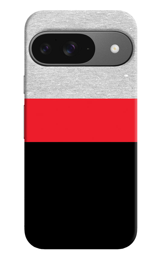 Tri Color Pattern Google Pixel 9 Back Cover