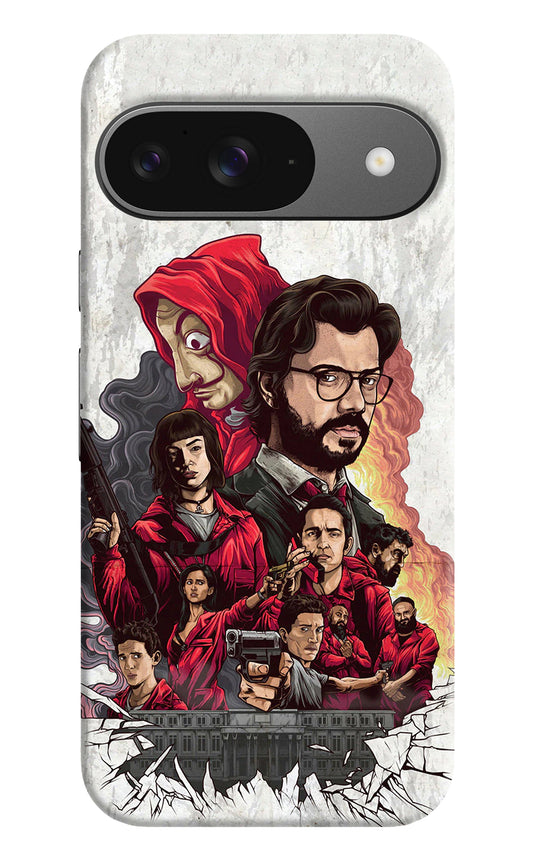 Money Heist Artwork Google Pixel 9 Back Cover