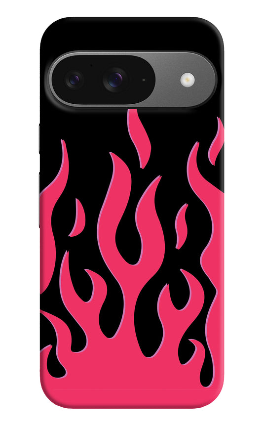 Fire Flames Google Pixel 9 Back Cover