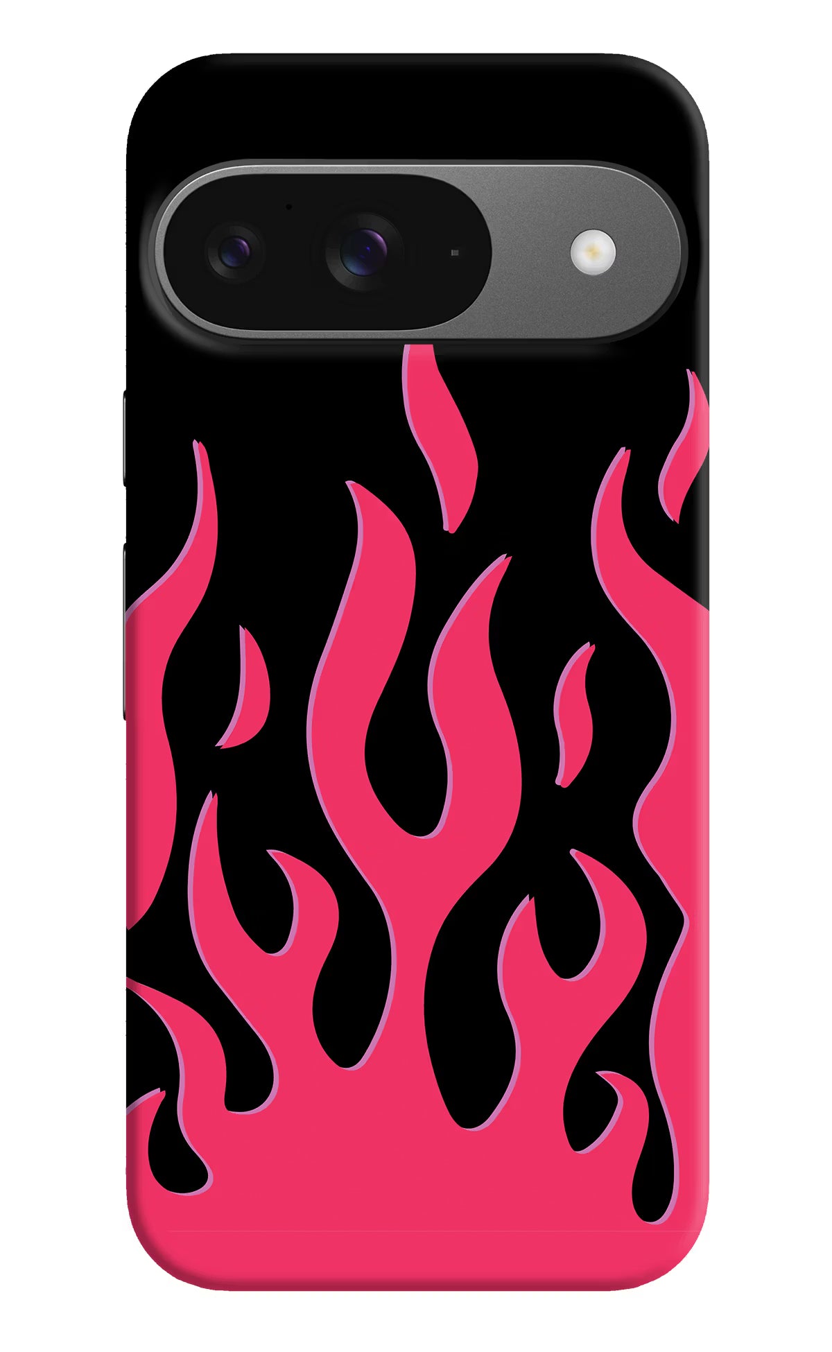 Fire Flames Google Pixel 9 Hard Case Back Cover by Casekaro