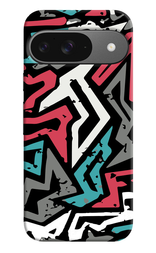 Geometric Graffiti Google Pixel 9 Back Cover