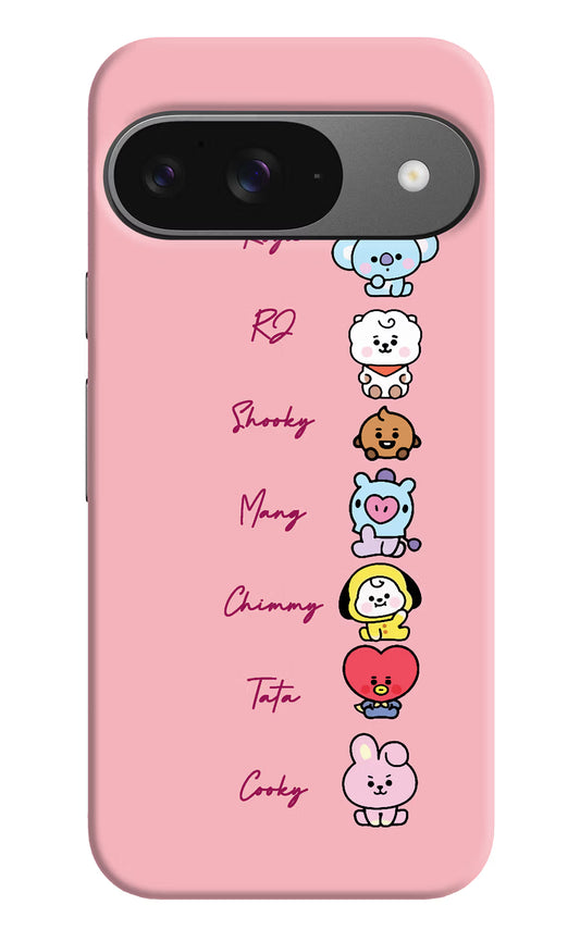 BTS names Google Pixel 9 Hard Case Back Cover by Casekaro