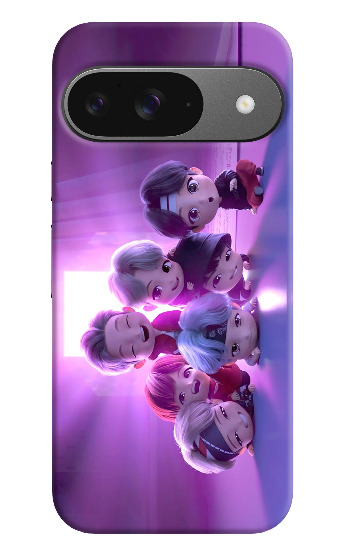 BTS Chibi Google Pixel 9 Back Cover