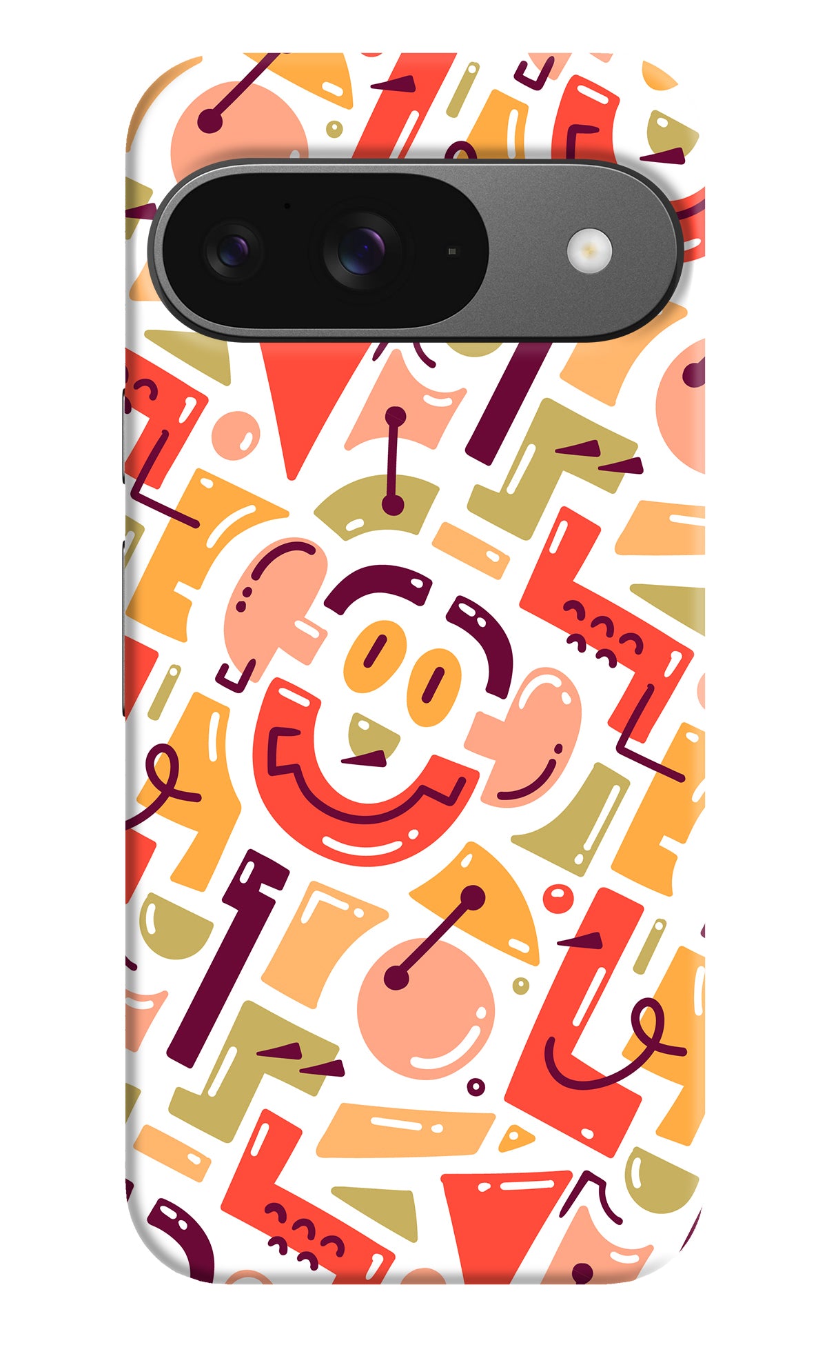 Doodle Pattern Google Pixel 9 Back Cover