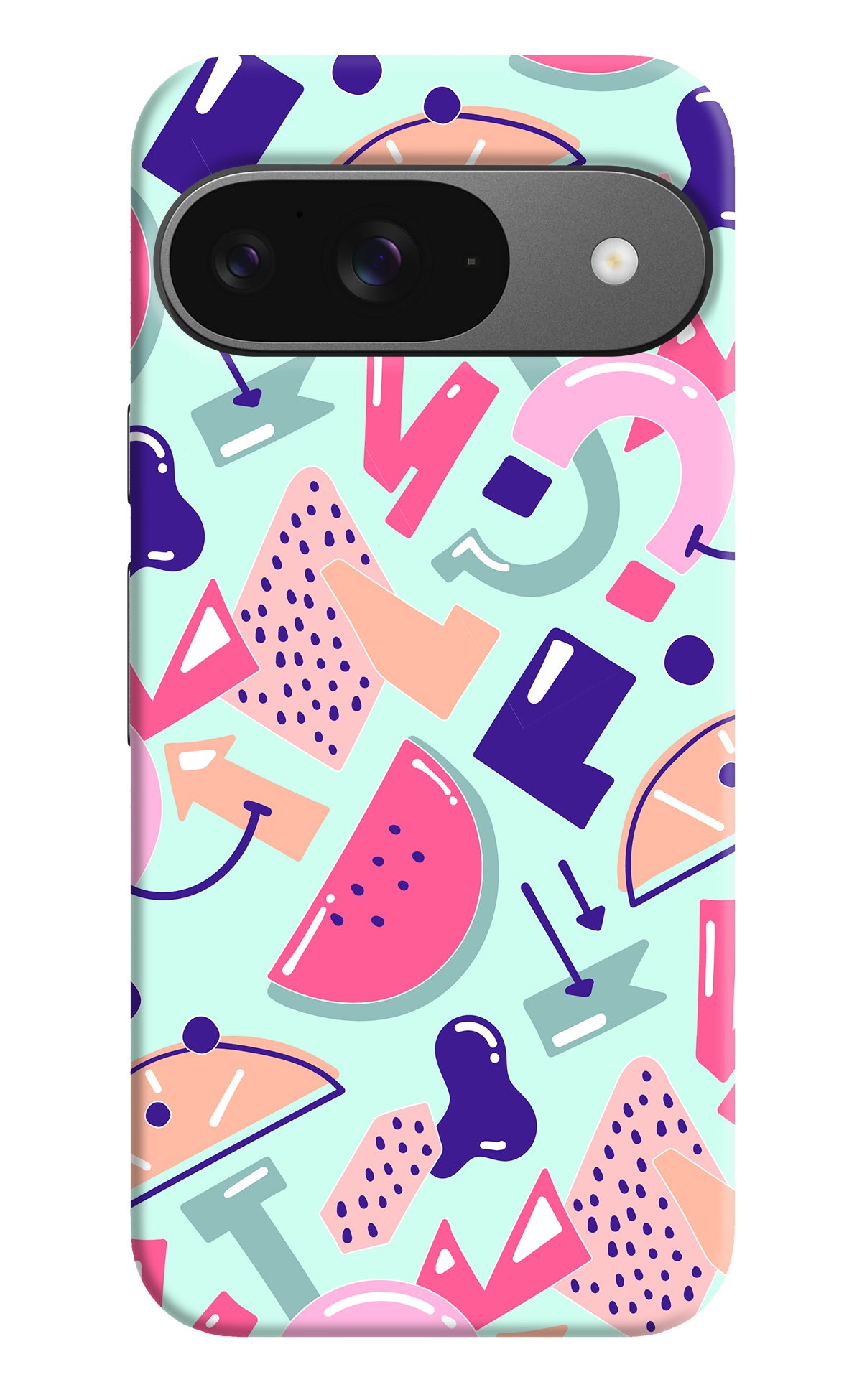 Doodle Pattern Google Pixel 9 Back Cover