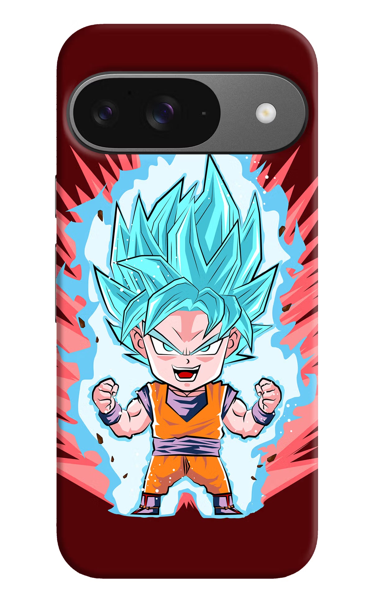 Goku Little Google Pixel 9 Hard Case Back Cover by Casekaro