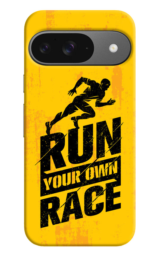 Run Your Own Race Google Pixel 9 Hard Case Back Cover by Casekaro