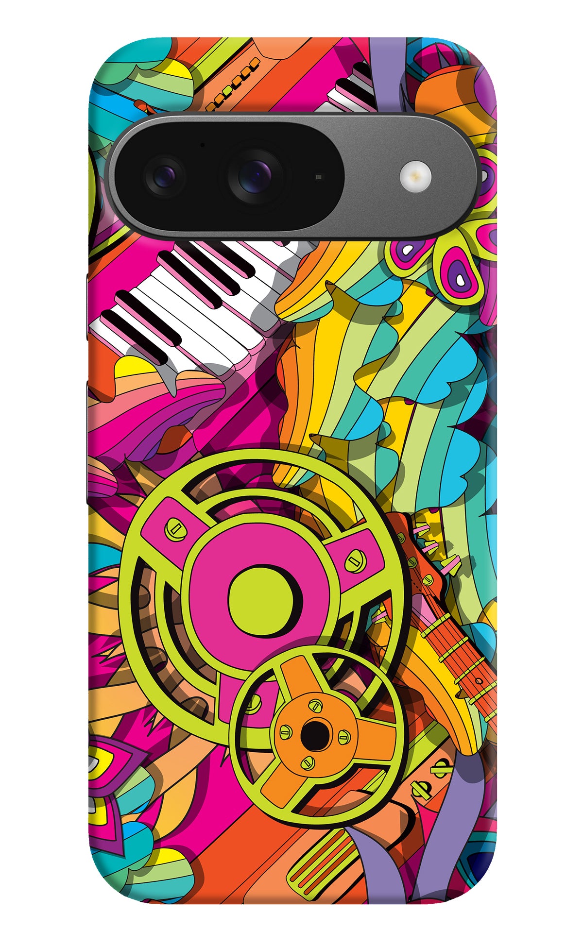 Music Doodle Google Pixel 9 Back Cover