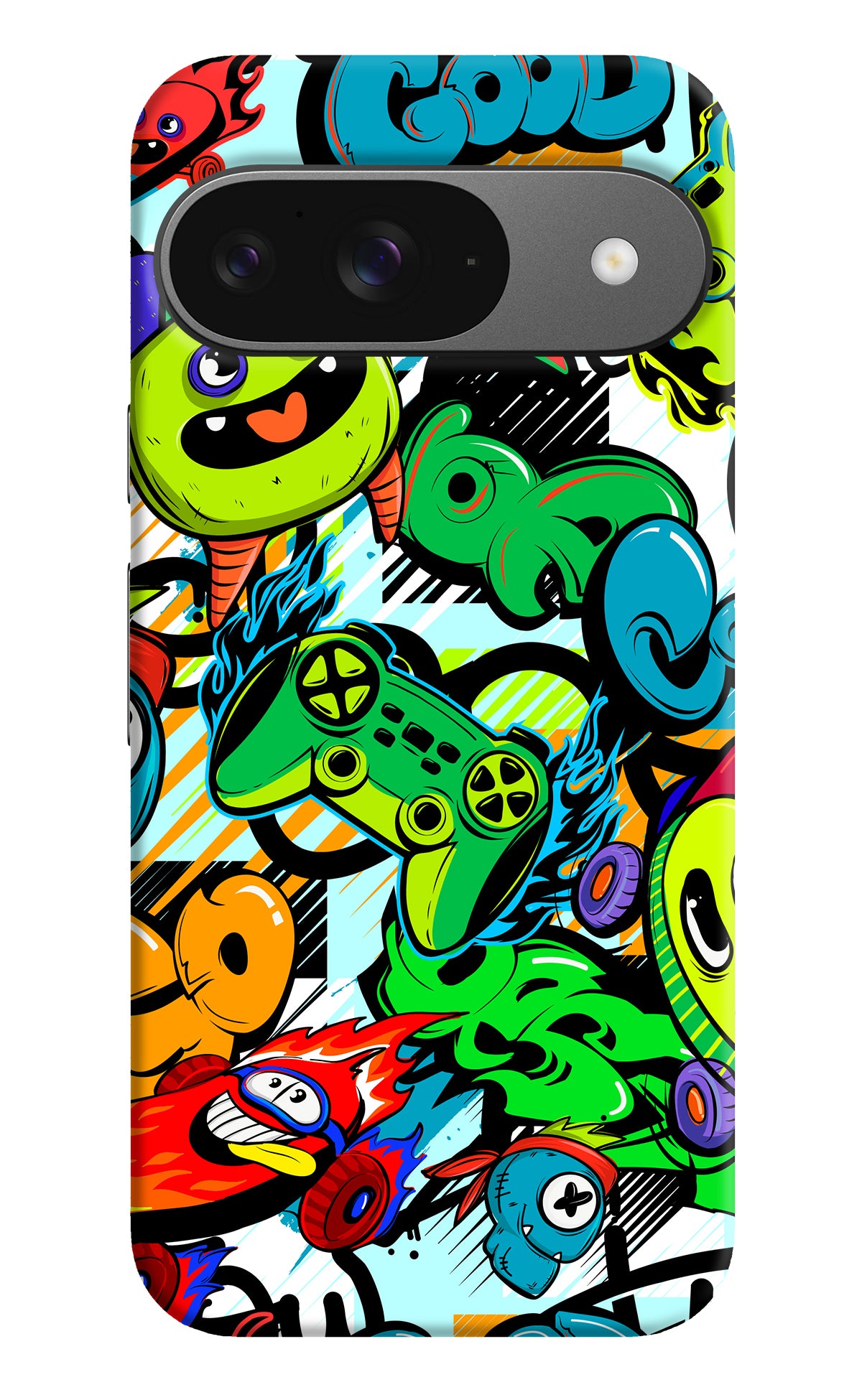 Game Doodle Google Pixel 9 Back Cover