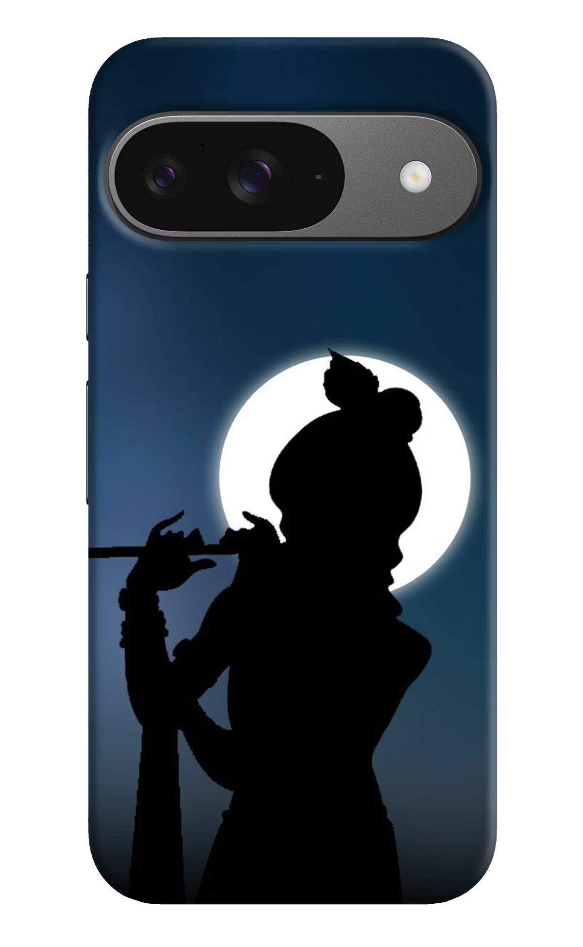 Shri Krishna Silhouette Google Pixel 9 Hard Case Back Cover by Casekaro