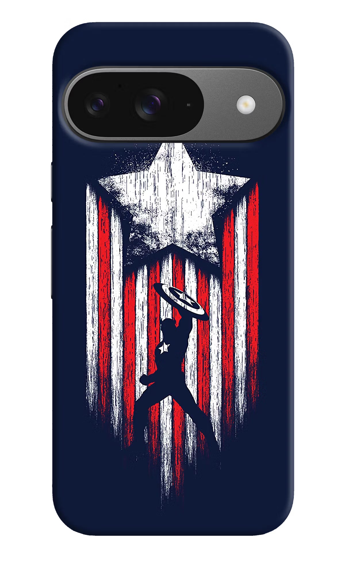 Captain America Marvel Art Google Pixel 9 Hard Case Back Cover by Casekaro