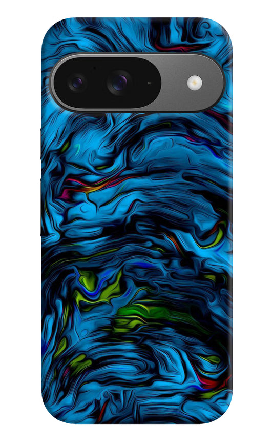 Dark Blue Abstract Google Pixel 9 Hard Case Back Cover by Casekaro
