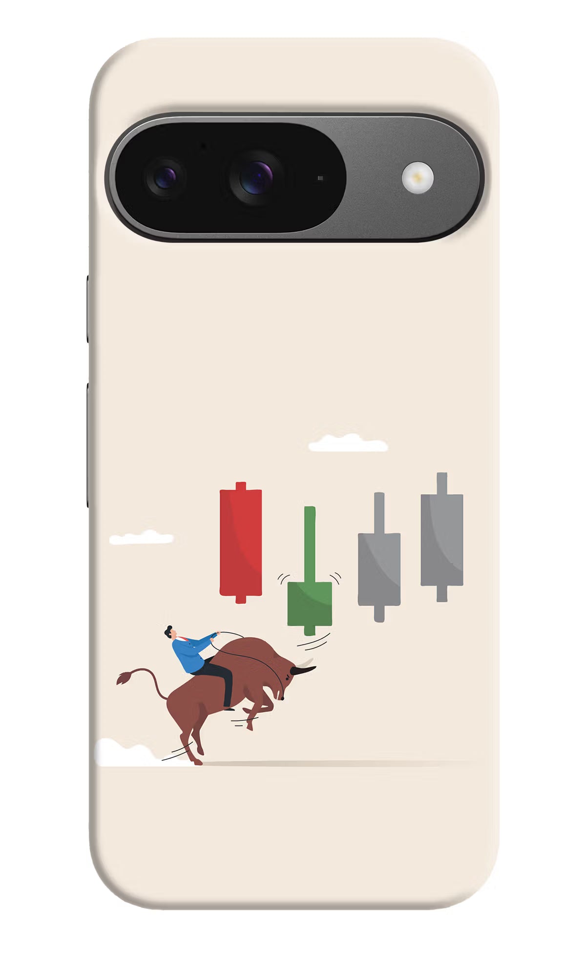 Bull Trading Momentum Google Pixel 9 Hard Case Back Cover by Casekaro