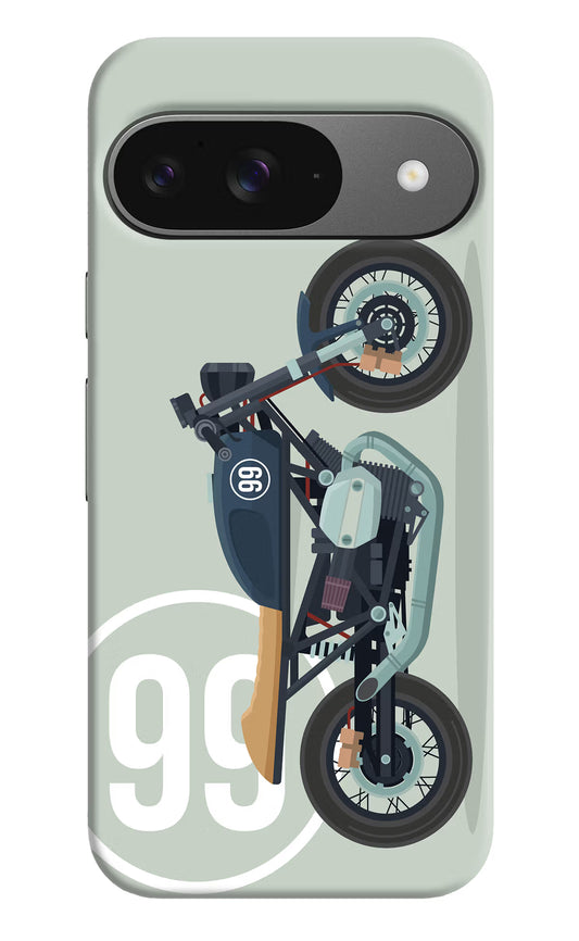 Classic Cafe Racer 99 Google Pixel 9 Hard Case Back Cover by Casekaro