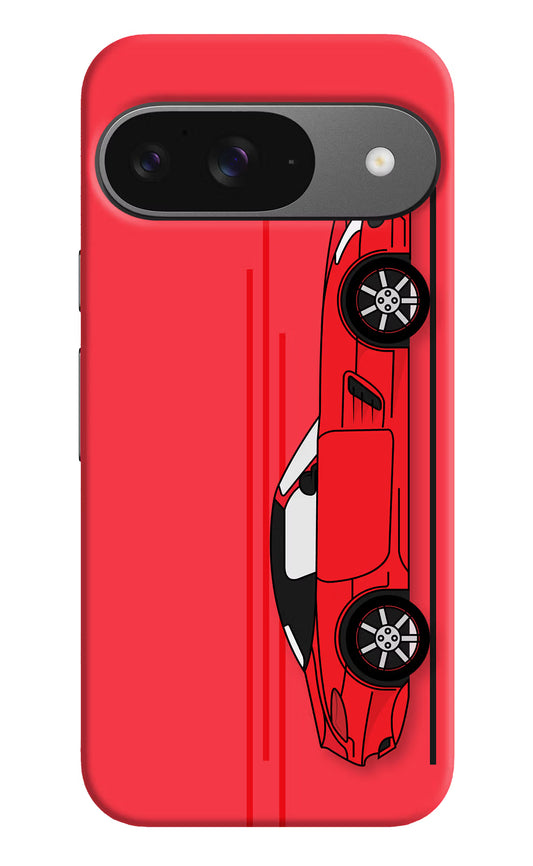 Red Velocity Google Pixel 9 Hard Case Back Cover by Casekaro